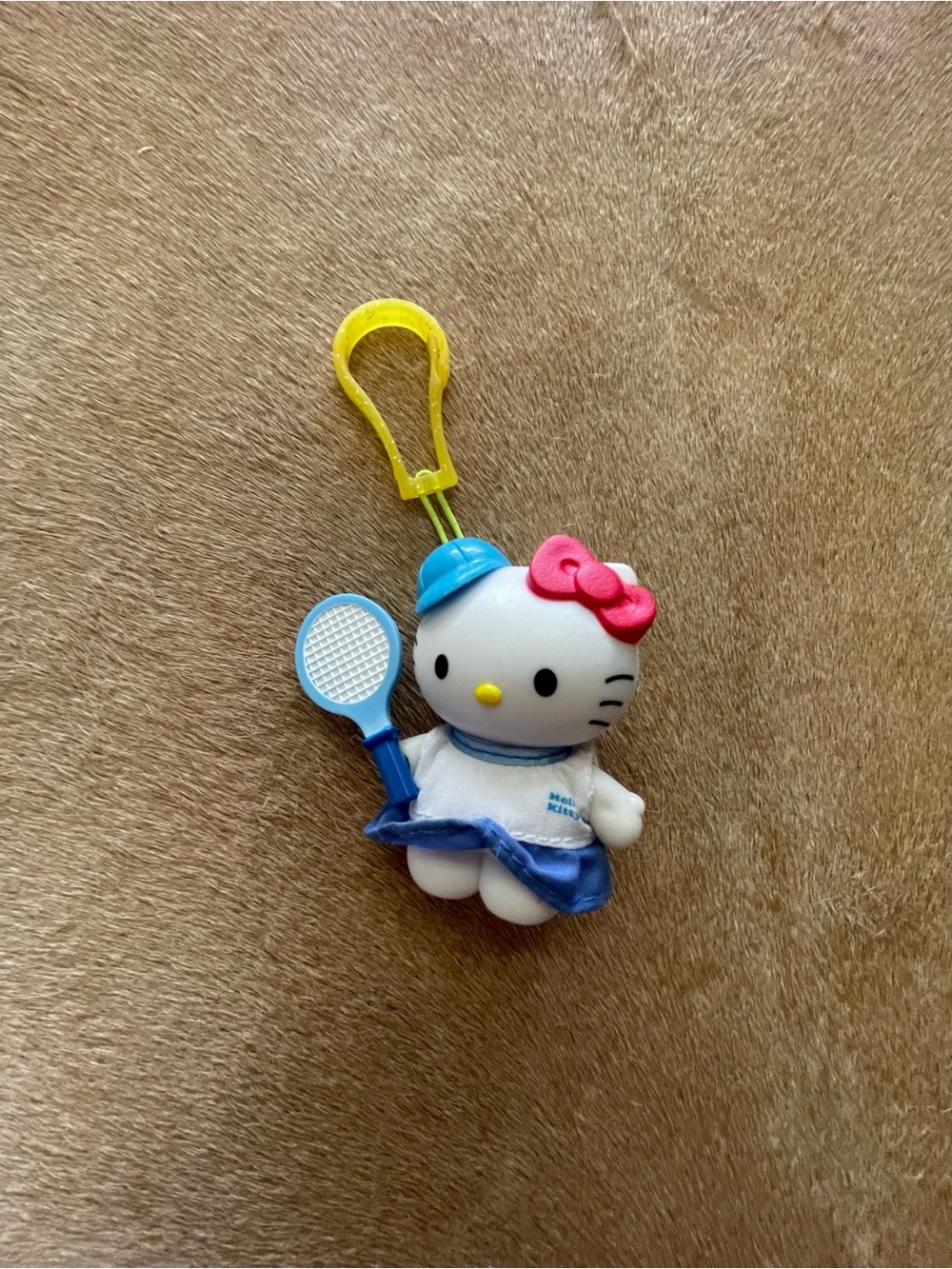 Vintage Hello Kitty Tennis Keychain